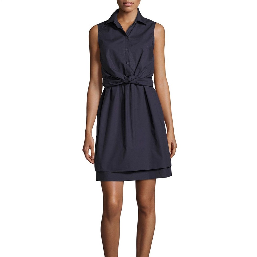 LIGHT BLUE & WHITE Derek Lam poplin shirt dress